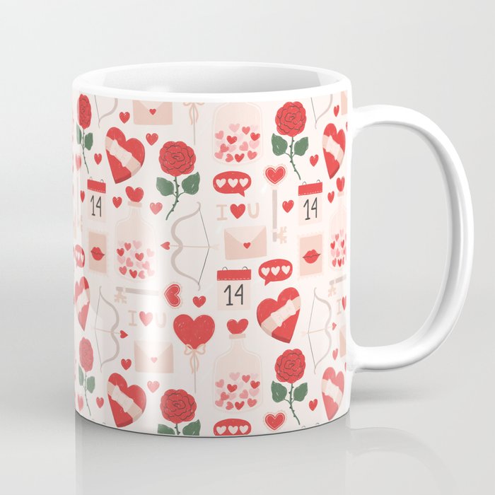 Valentine's Day Pattern Coffee Mug