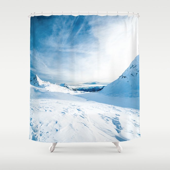 Mountain ice 2 Shower Curtain
