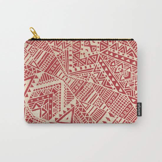 Tribal (red) Carry-All Pouch