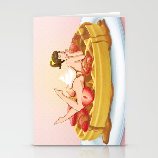 Waffle Girl Stationery Cards