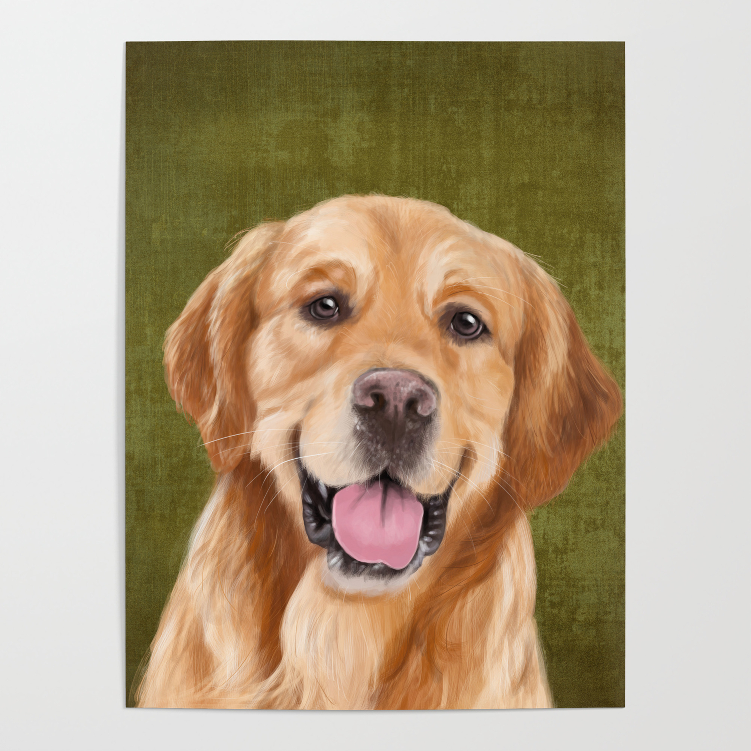 Golden Retriever Poster By Sparafuori Society6