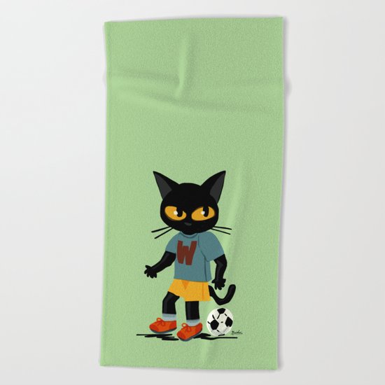 Football Beach Towel
