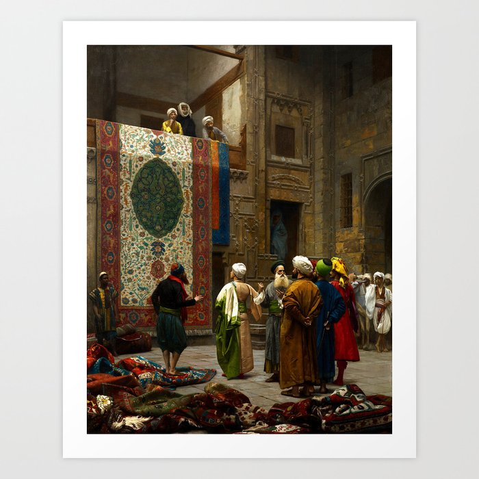 The Carpet Merchant -  Jean-Léon Gérôme (1824 - 1904) French Artist Art Print