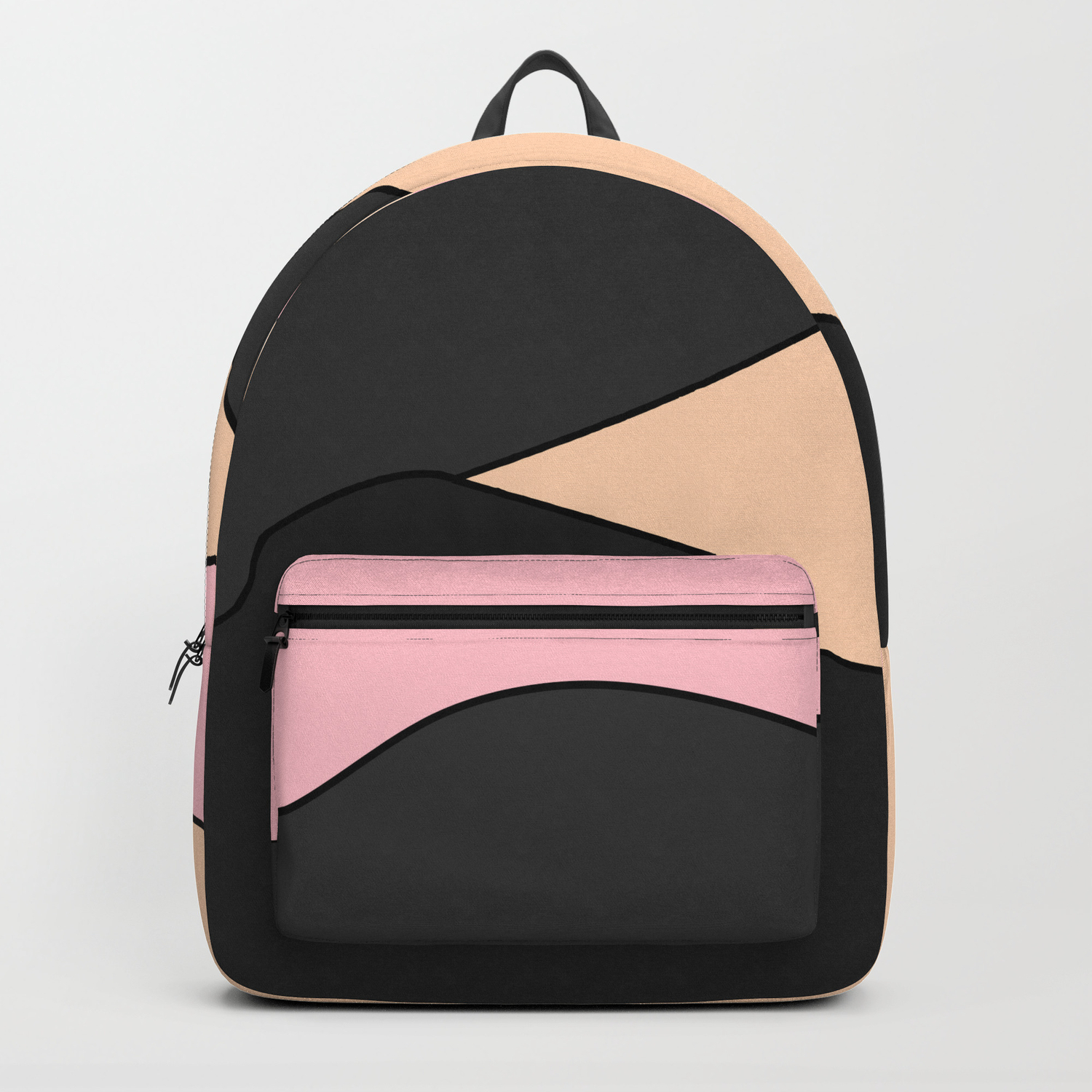 black pink backpack