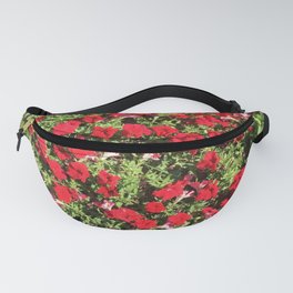 Red background Fanny Pack