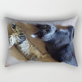 Kitty see kitty do... Rectangular Pillow