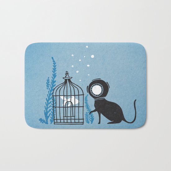 We can be friends Bath Mat