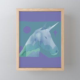 Abstraction_YOU_ARE_MAGICAL_UNICORN_UNIQUE_POP_ART_0117A Framed Mini Art Print