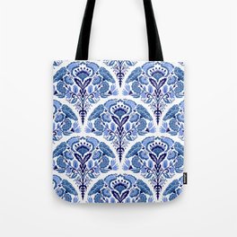 Chinoiserie Damask Porcelain Pattern Tote Bag