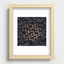 runes pattern Recessed Framed Print