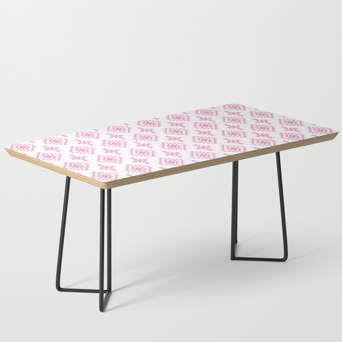 Pink Native American Tribal Pattern Coffee Table
