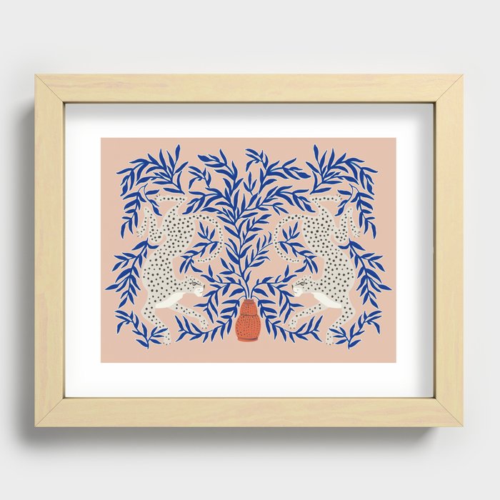 Leopard Vase Recessed Framed Print