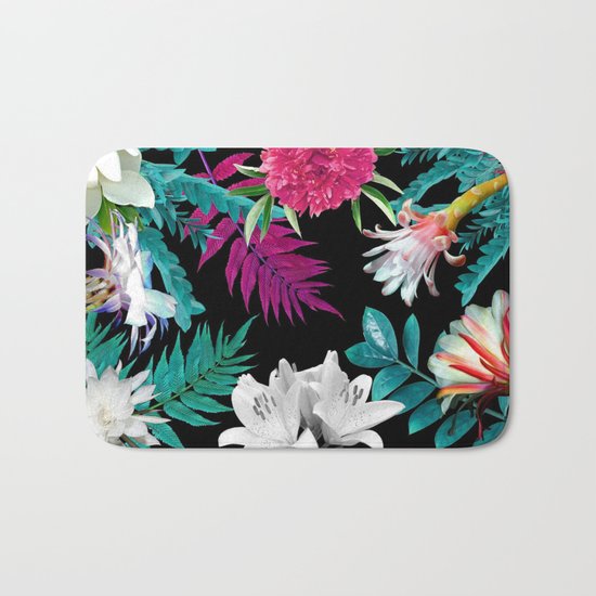 flowers pattern Bath Mat