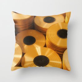 Vinyl Collection Throw Pillow