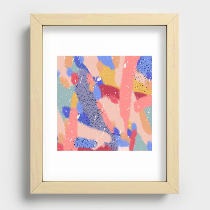 Color painting Recessed Framed Print