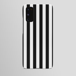Large Black and White Cabana Stripe Android Case