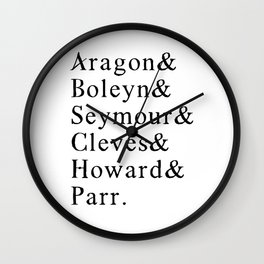 Six Wives of Henry VIII 8th - Funny English History Teacher Wall Clock | Henrythe8Th, King, Band, Funny, History, Anneboleyn, Eighth, Graphicdesign, Medival, Tudor 