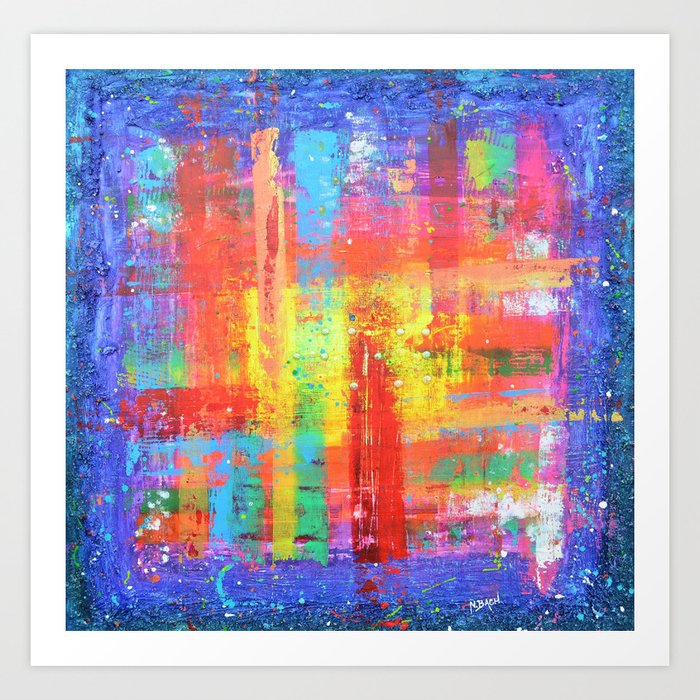 I Have Found My Joy Prophetic Art Abstract Expressionism Rainbow