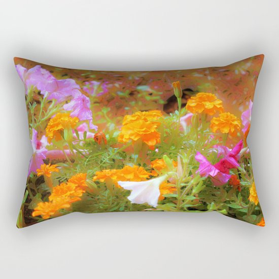 Every little garden seems to whisper a tune Rectangular Pillow