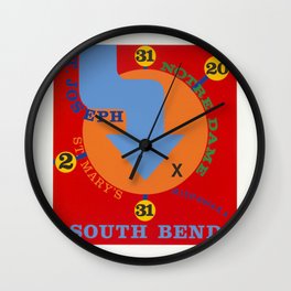 Robert Indiana - South Bend (1978) Wall Clock