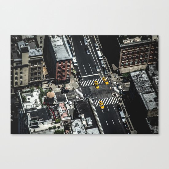 Little Yellow Cabs Canvas Print