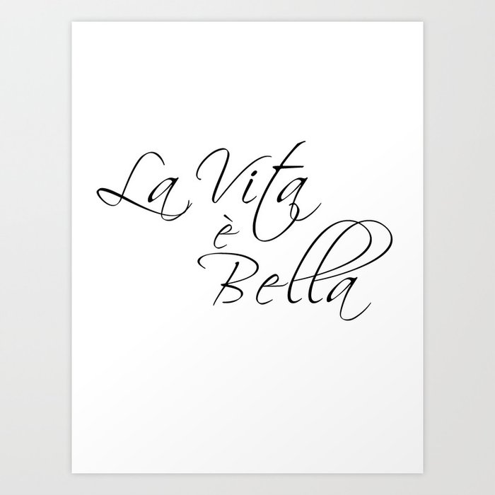 la vita e bella - life is beautiful Art Print