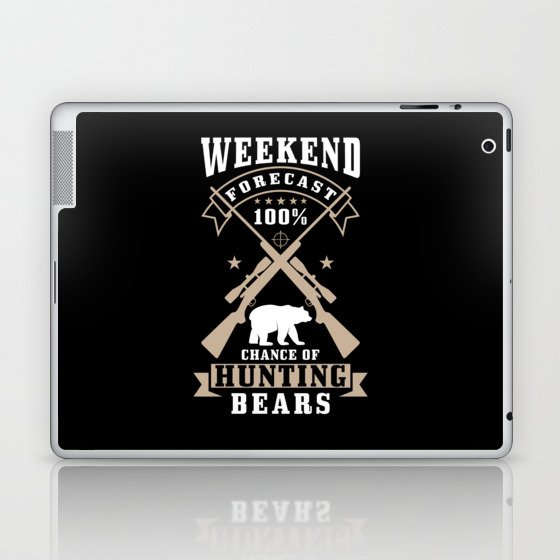 Bear Hunter Gift Laptop & iPad Skin