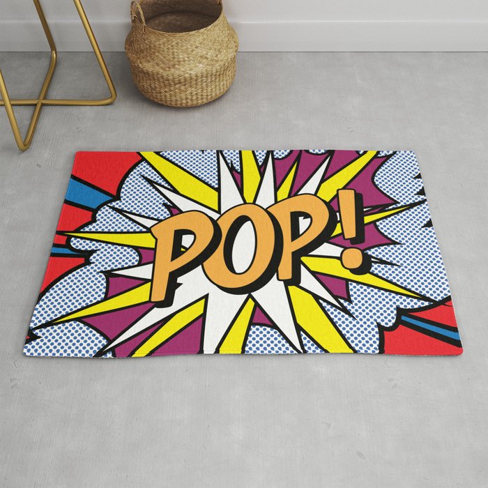 POP Art Exclamation Rug by Gary Grayson