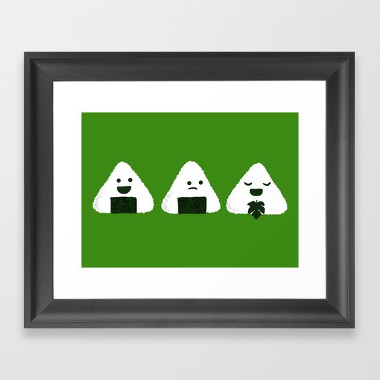 Nude Onigiri Framed Art Print