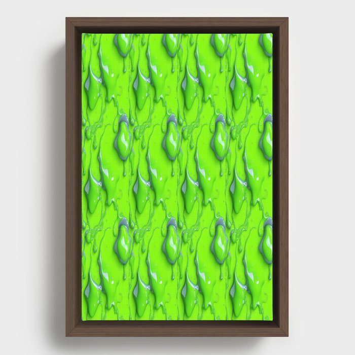 I've Been Slimed! Framed Canvas