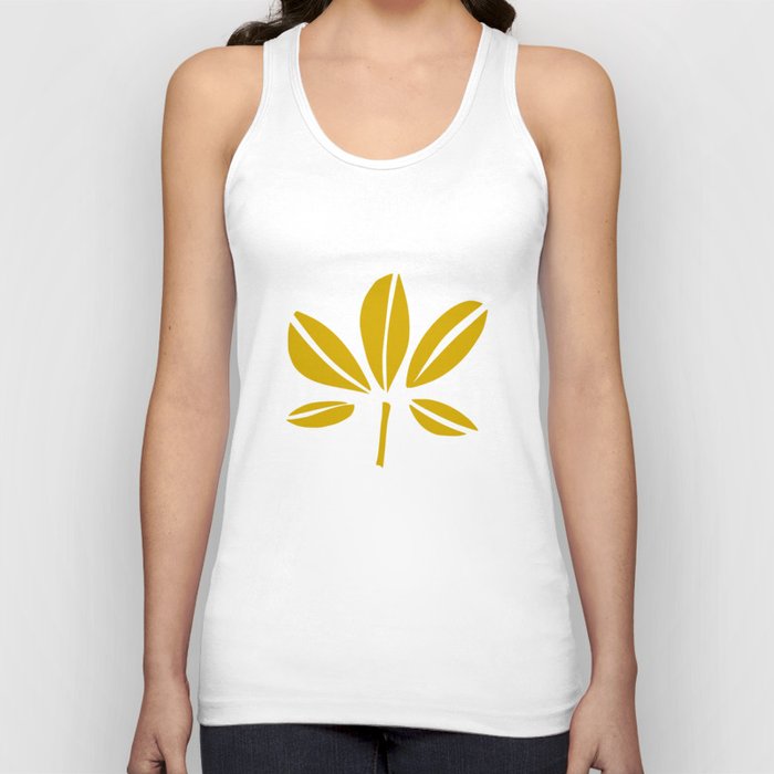 Cozy collection: mix and match Chestnut leaves green Tank Top