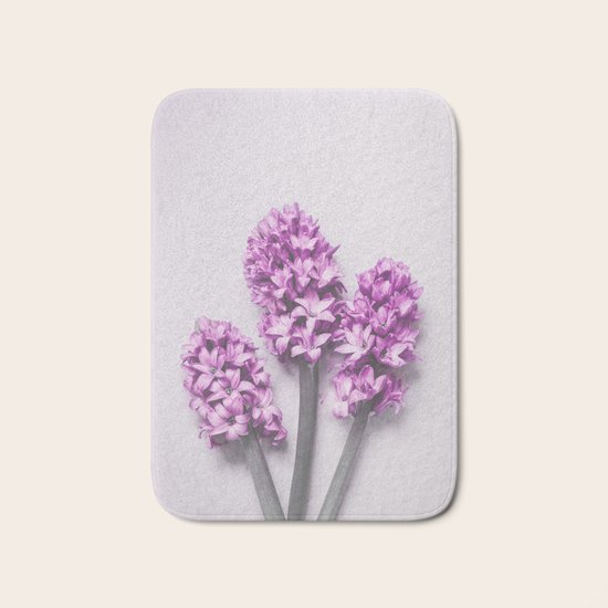 Pink Hyacinths Bath Mat