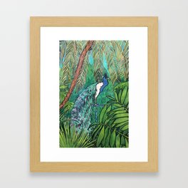 Plumage and Palmtrees Framed Art Print