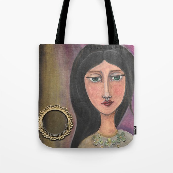 the girl with the green eyes Tote Bag