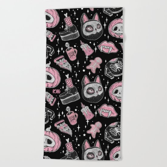 SPOOKS OR CREEPS Beach Towel