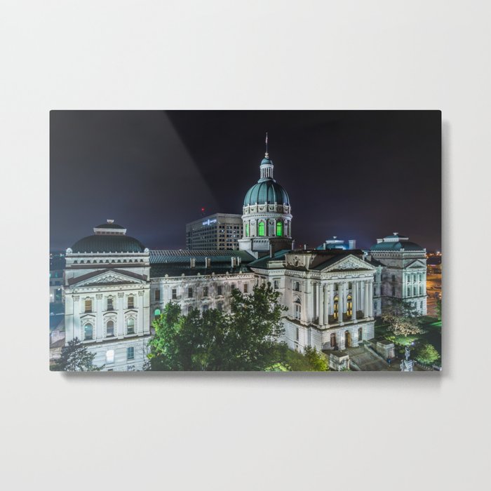 The Indiana Statehouse 02 Metal Print