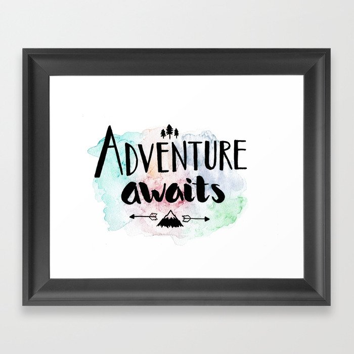 Adventure Awaits Framed Art Print