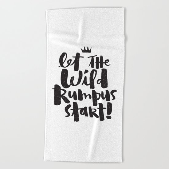 WILD RUMPUS Beach Towel