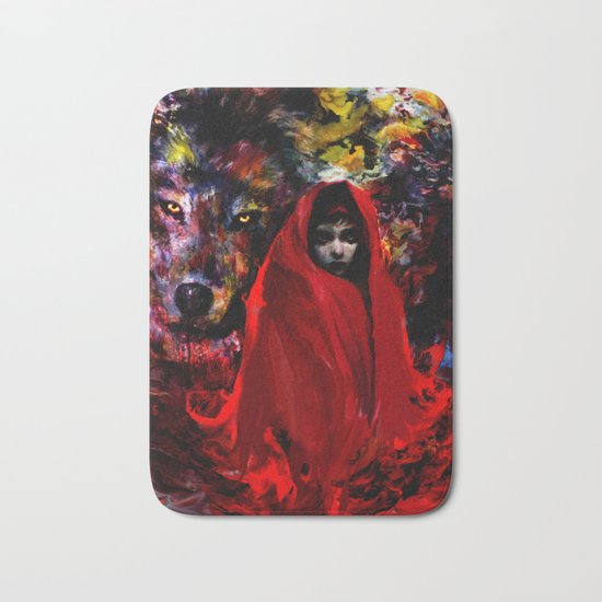 red Bath Mat