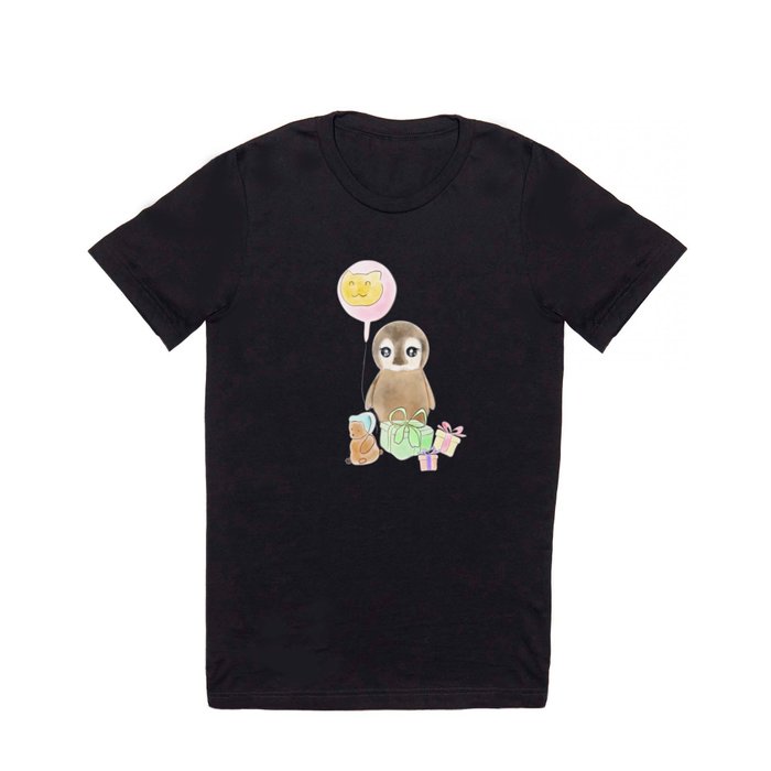 cute baby penguin with balloon T Shirt