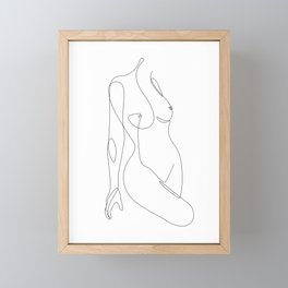 Single Nude Framed Mini Art Print