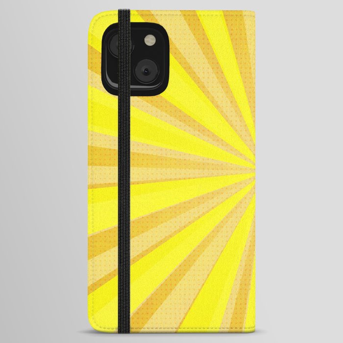 Yellow stripes iPhone Wallet Case