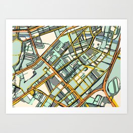 City Maps Art Prints For Any Decor Style Society6