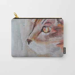 Le chat (the cat) Carry-All Pouch | Surrealism, Rouge, Cat, Illustration, Look, Watercolor, Orange, Vision, Hunter, Chasseur 