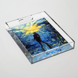 Diver Ascending Acrylic Tray