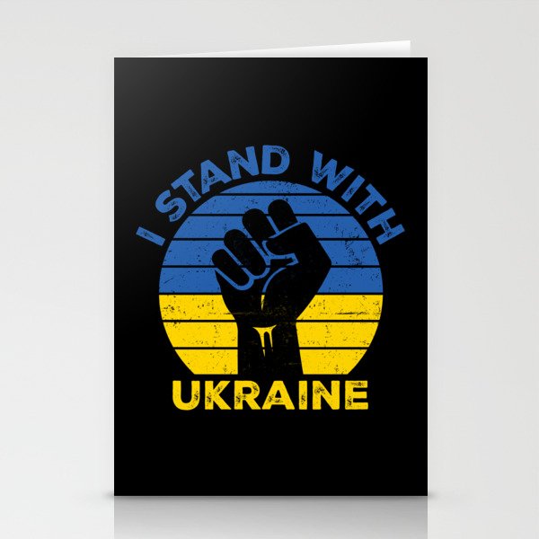 I Stand With Ukraine Stationery Cards