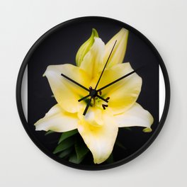 Yellow Flower Wall Clock