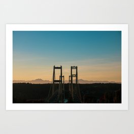 Tacoma Narrows Sunset - Landscape Art Print