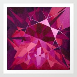 Pink Tourmaline Art Print