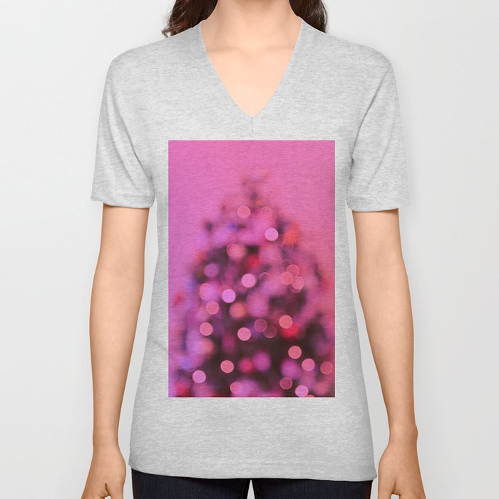 So this is Christmas in pink V Neck T Shirt